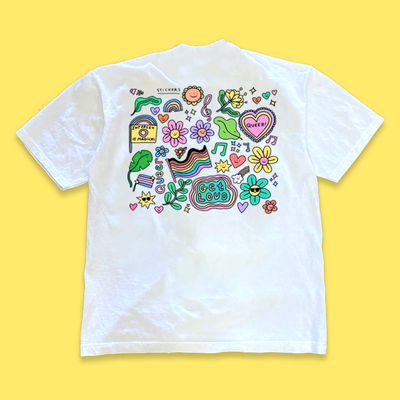 *free shipping*fun graffiti juice tee