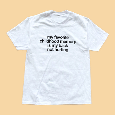 Free Shipping-MY FAVOURITE CHILDHOOD MEMORY TEE