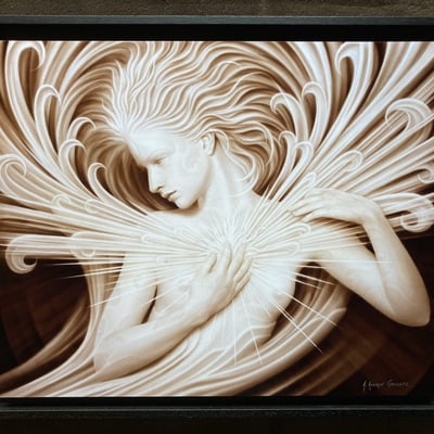 Crescendo of the heart framed print