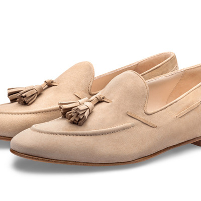 Ideal design beige tassels moccasin shoes men's designer shoes men's wedding shoes collection - Thumbnail 2