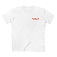 Free Shipping-SAD LONELY AND BAD AT MATH TEE - Thumbnail 1