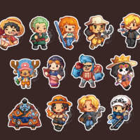 One Piece Chibi Stickers  - Thumbnail 5