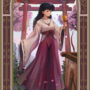 Inuyasha Art Print | Gold Metallic Inuyasha & Kagome Painting | Sesshoumaru Print | Isekai Tarot Collector Print -1