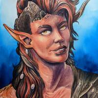 BG3 Watercolor Portraits - Thumbnail 1