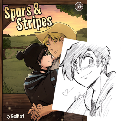 Spurs & stripes w/sketch