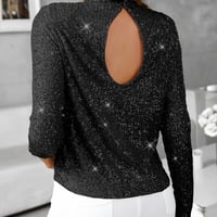 Fashion Long Sleeved Temperament Bead Top - Thumbnail 5