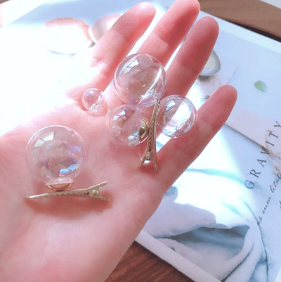 BUBBLE HAIR CLIPS ( 6 pc )