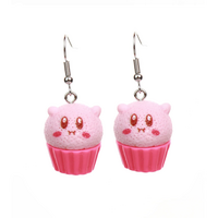KIRBY CUPCAKE EARRINGS - Thumbnail 1