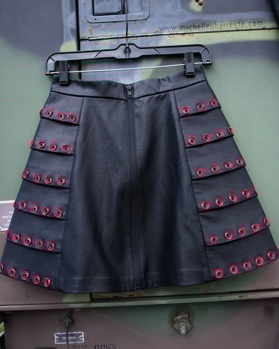 Ooak collateral damage skirt - red