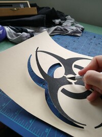 OOAK Unisex Biohazard Tail Tank - Thumbnail 6