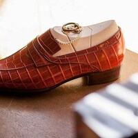 New Handmade Mens Loafers Croccodile Texture Leather Moccasin Formal Dress Shoes - Thumbnail 2