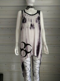 OOAK Unisex Biohazard Tail Tank - Thumbnail 7