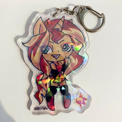 【sale!!】mlp - sunset shimmer humanoid keychain