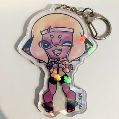 Splatoon - agent 4 keychain
