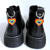 RAINBOW HEART SHOES BUCKLES ( 2pcs ) - Thumbnail 1