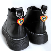 RAINBOW HEART SHOES BUCKLES ( 2pcs ) - Thumbnail 2