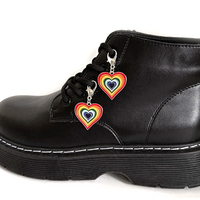RAINBOW HEART SHOES BUCKLES ( 2pcs ) - Thumbnail 3