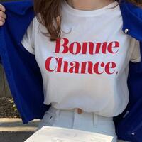 Bonne Chance Print Tee - Thumbnail 1
