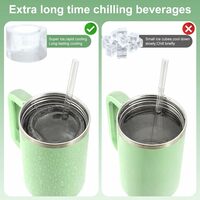 Ice Cube Tray for Stanley Cup, Silicone Ice Cube Maker With Lid for 30-40oz Tumbler, for Chilling Whiskey, Cocktails, Drinks, Coffee - Thumbnail 4