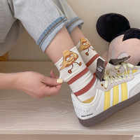 4pairs Cartoon Fast Food Socks - Thumbnail 1