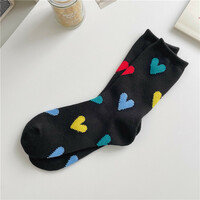 2pairs Love Hearts Cotton Socks - Thumbnail 6