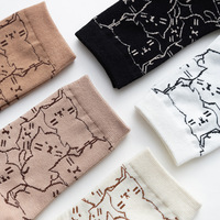5pairs Japanese Cats Socks - Thumbnail 1