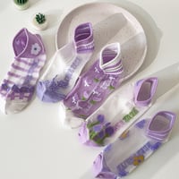 5pairs romantic purple love flower - Thumbnail 1