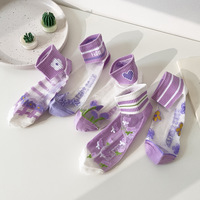 5pairs romantic purple love flower - Thumbnail 3