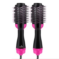 One Step Hot Air Hair Dryer Brush Salon Negative Electric Blow Dryer Rotating Curler Ion Hair Straightener Brush for Fast Drying Straightening Curl - Thumbnail 1
