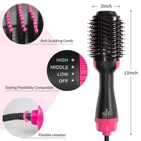 One Step Hot Air Hair Dryer Brush Salon Negative Electric Blow Dryer Rotating Curler Ion Hair Straightener Brush for Fast Drying Straightening Curl - Thumbnail 10