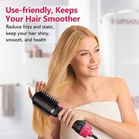 One Step Hot Air Hair Dryer Brush Salon Negative Electric Blow Dryer Rotating Curler Ion Hair Straightener Brush for Fast Drying Straightening Curl - Thumbnail 11