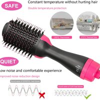One Step Hot Air Hair Dryer Brush Salon Negative Electric Blow Dryer Rotating Curler Ion Hair Straightener Brush for Fast Drying Straightening Curl - Thumbnail 12