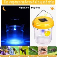 1PCS Solar Wasp Traps Outdoor Hanging Jacket Traps Carpenter Bee Traps for Outside Hornet Trap, Bee Catcher, Insects Flies - Thumbnail 2