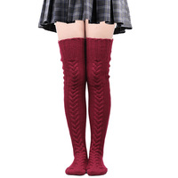Extra-thick Wool in Autumn and Winter Piled Knee-high Stockings. - Thumbnail 6