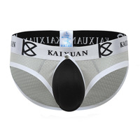 Wholesale 2PK Mens Underwear Ice Silk Mesh Perfortaed Pouch Quick-dry Briefs Underpants KX010SJ - Thumbnail 9