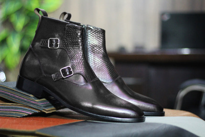 Handmade Brown Leather Suede Loafer Tussle Shoes, Men's Casual Shoes