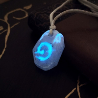 ⚶ Hearthstone necklace ⚶ wow inspired, glow in the dark necklace - Thumbnail 6
