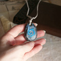 ⚶ Hearthstone necklace ⚶ wow inspired, glow in the dark necklace-3