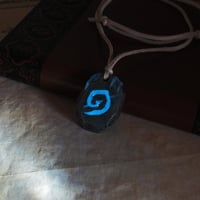 ⚶ Hearthstone necklace ⚶ wow inspired, glow in the dark necklace - Thumbnail 4