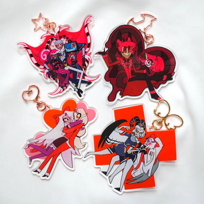 Hazbin hotel double-sided acrylic keychain