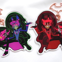 Hazbin Hotel Double-Sided Acrylic Keychain - Thumbnail 3