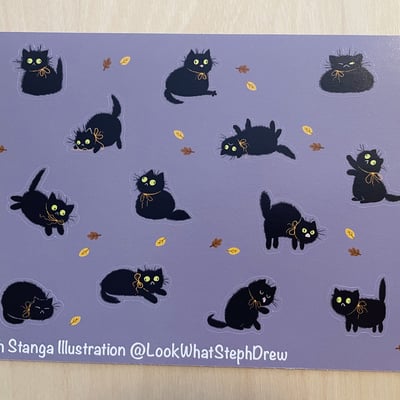 13 cats sticker sheet - Thumbnail 3