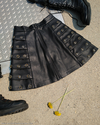 OOAK Collateral Damage Skirt - Olive - Thumbnail 2