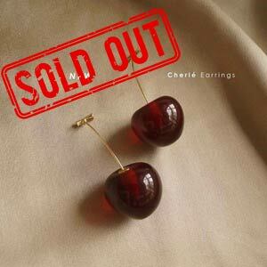 cherry earrings