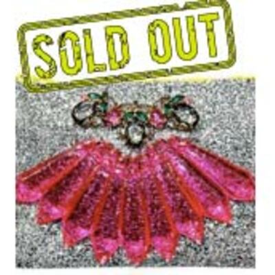 Pink and silver clutch