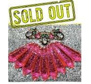 Pink and silver clutch