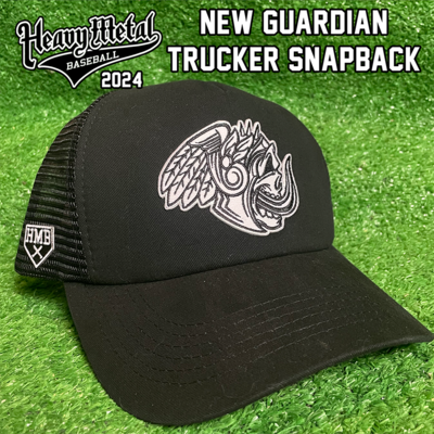 New guardian - structured trucker hat - black