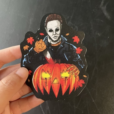 Michael myers halloween sticker