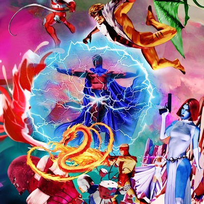 X-men 92 villains holofoil print