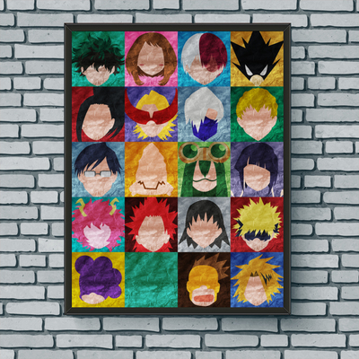 Collage Art Print - Class 1A